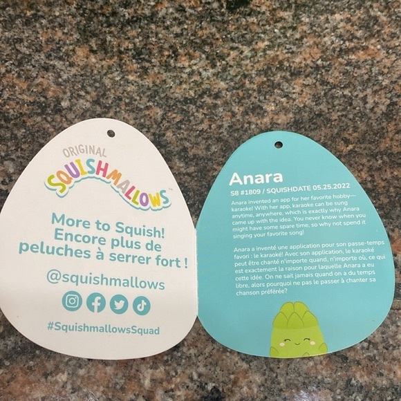 Squishmallows Anara Asparagus 8 - Picture 5 of 5